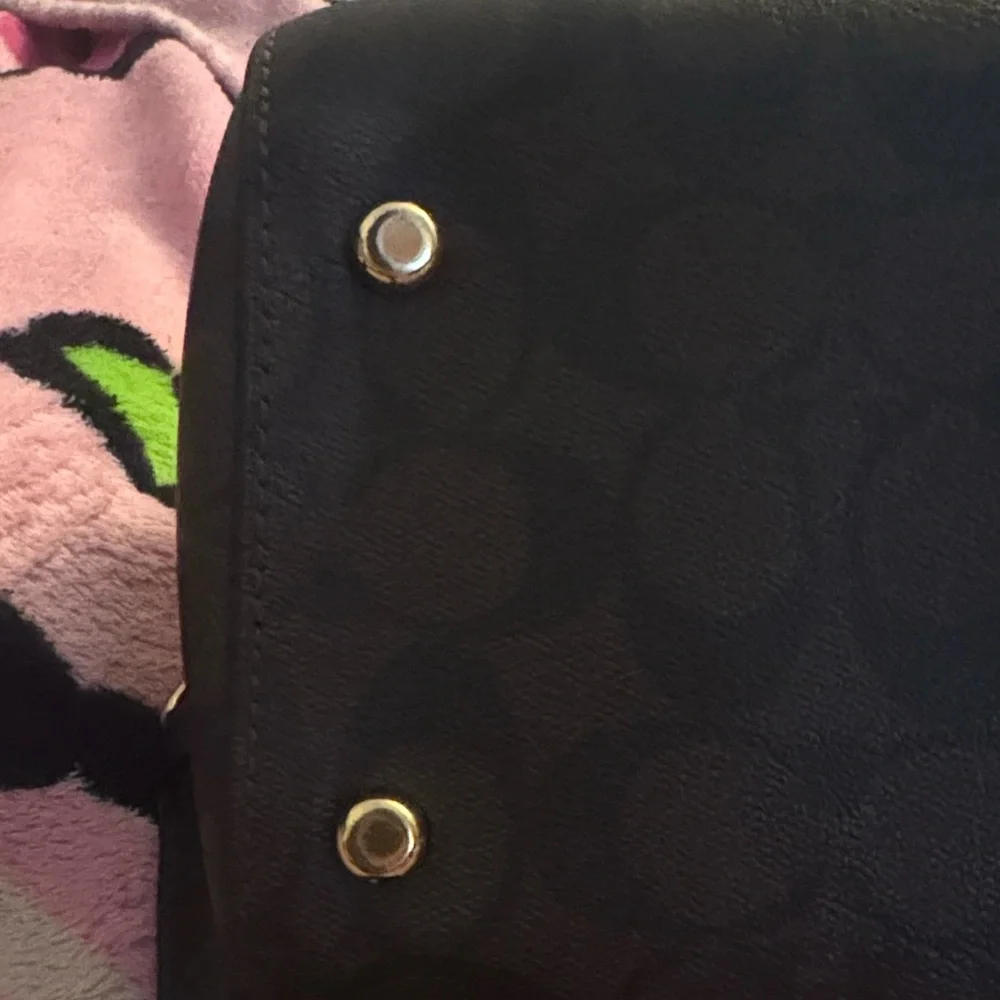 Coach Brown Rowan Signature Crossbody Satchel with Gold Hardware EUC - Picture 10 of 13